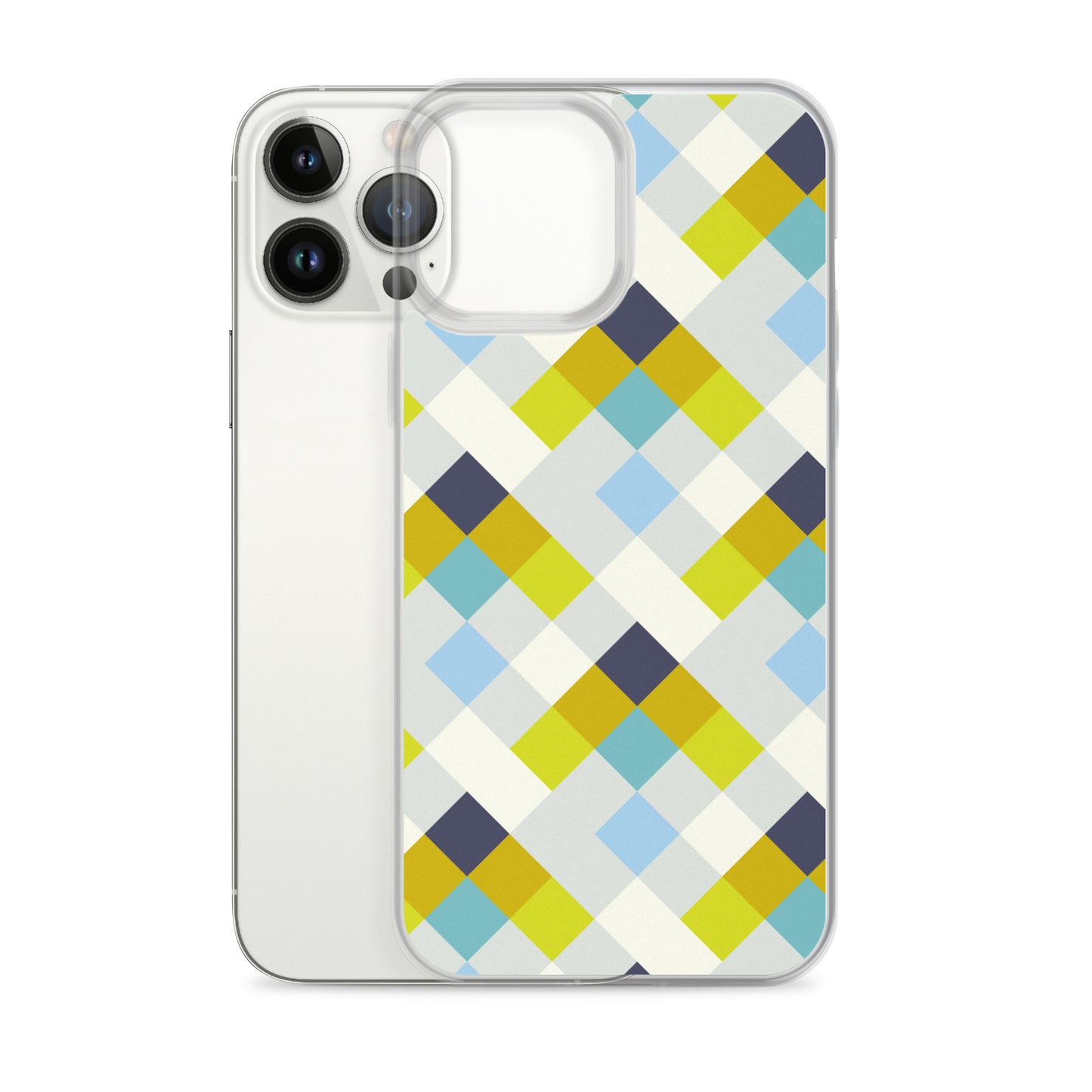 Colorful Geometric Pattern Clear Case for iPhone®
