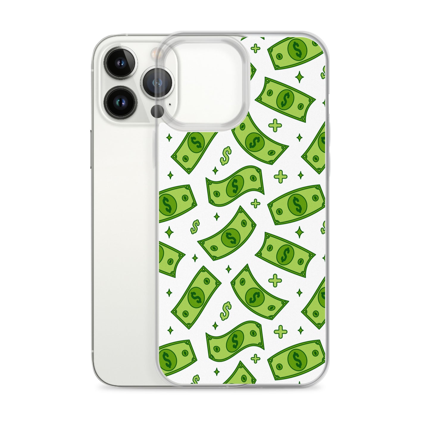 Dollar Currency Banknotes Pattern Clear Case for iPhone®