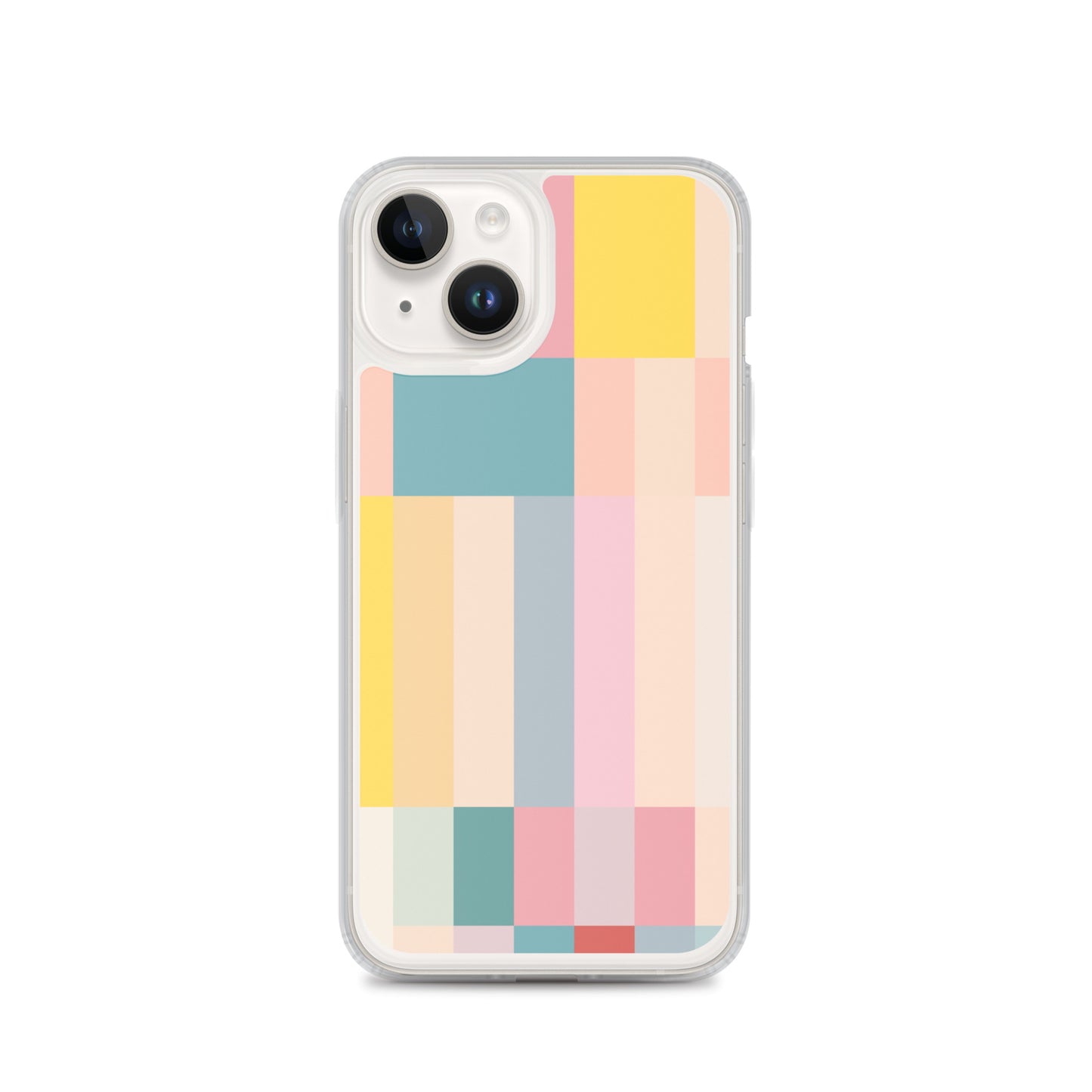 Abstract Pastel Stripes Clear Case for iPhone®