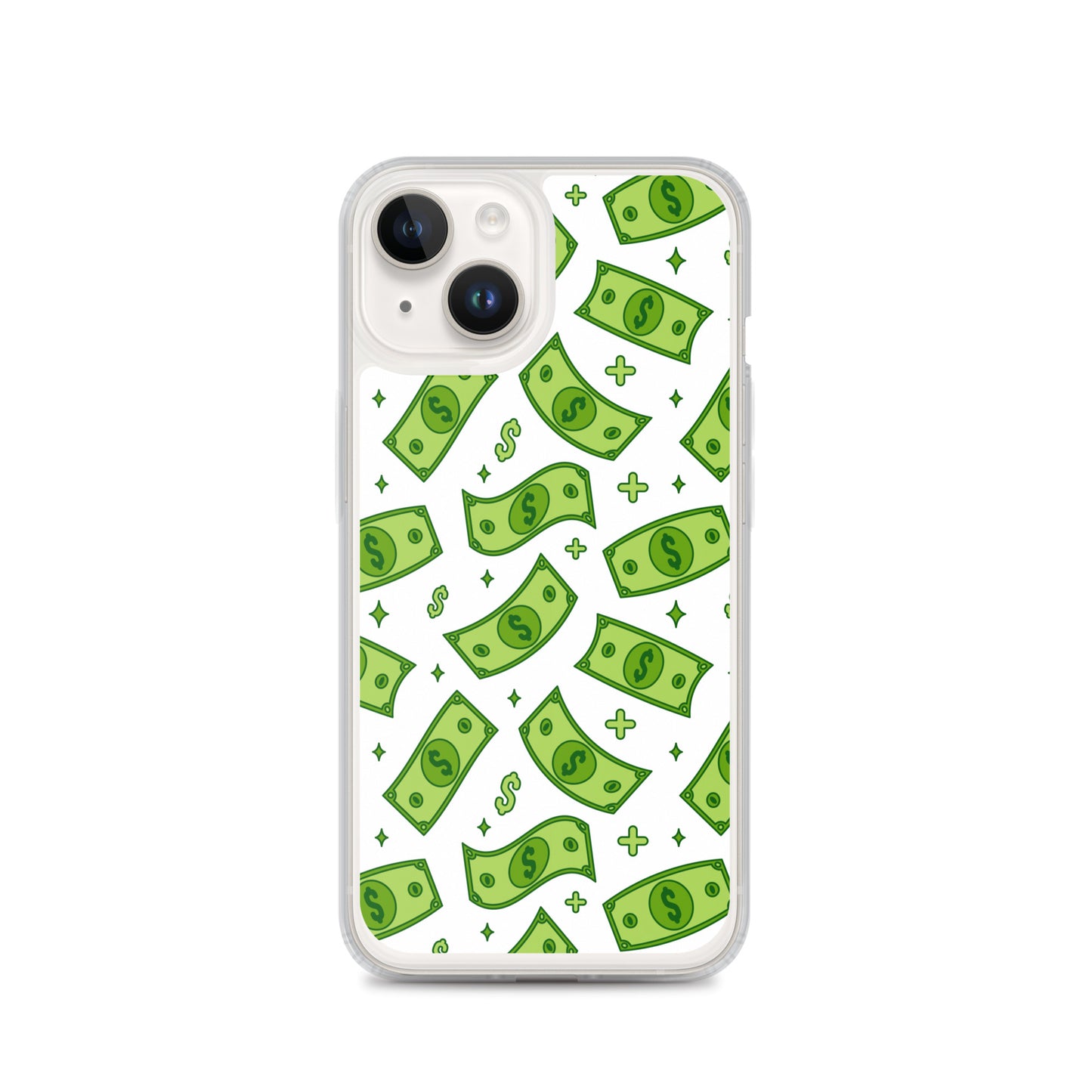 Dollar Currency Banknotes Pattern Clear Case for iPhone®