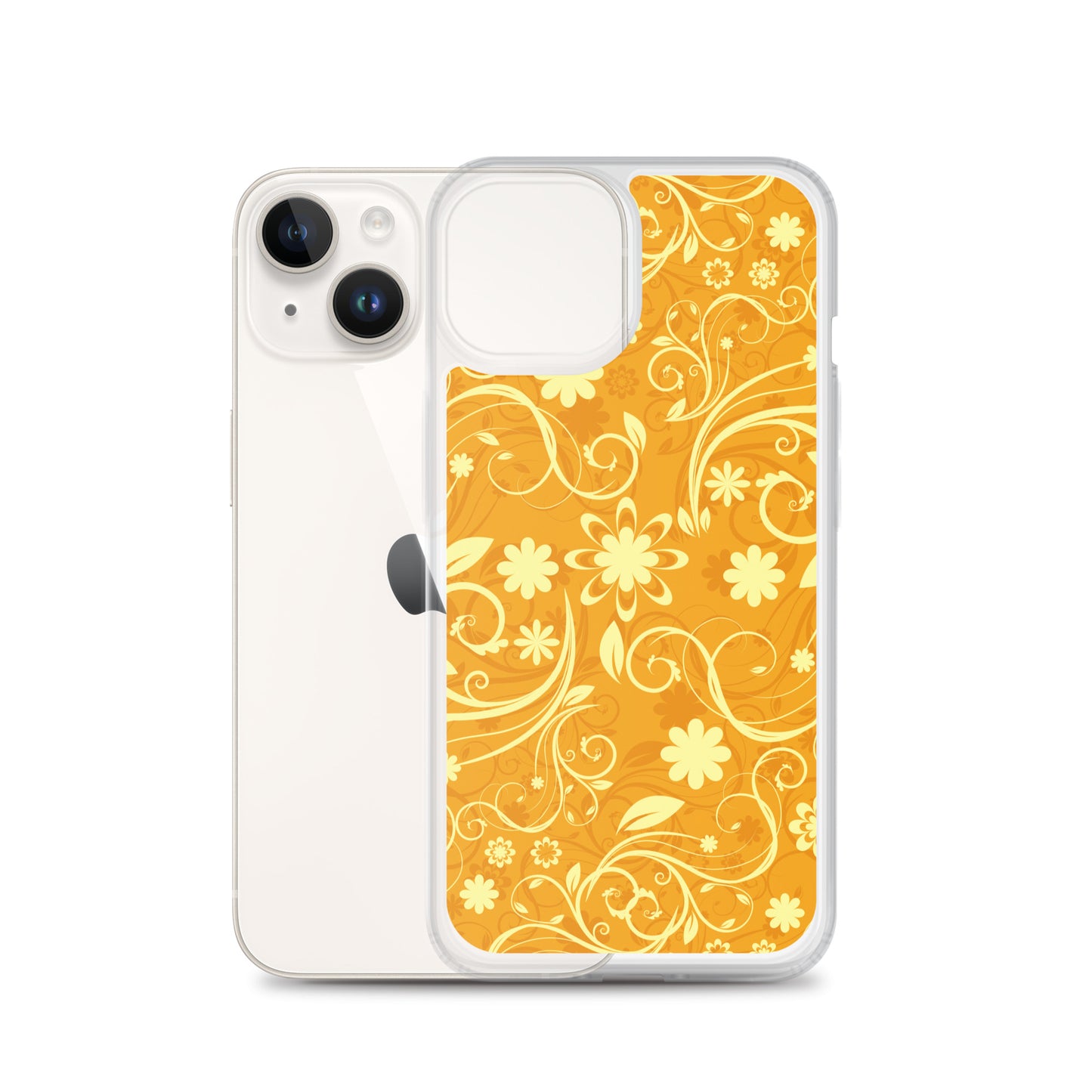 Elegant Decorative Ornamental Floral Pattern Clear Case for iPhone®