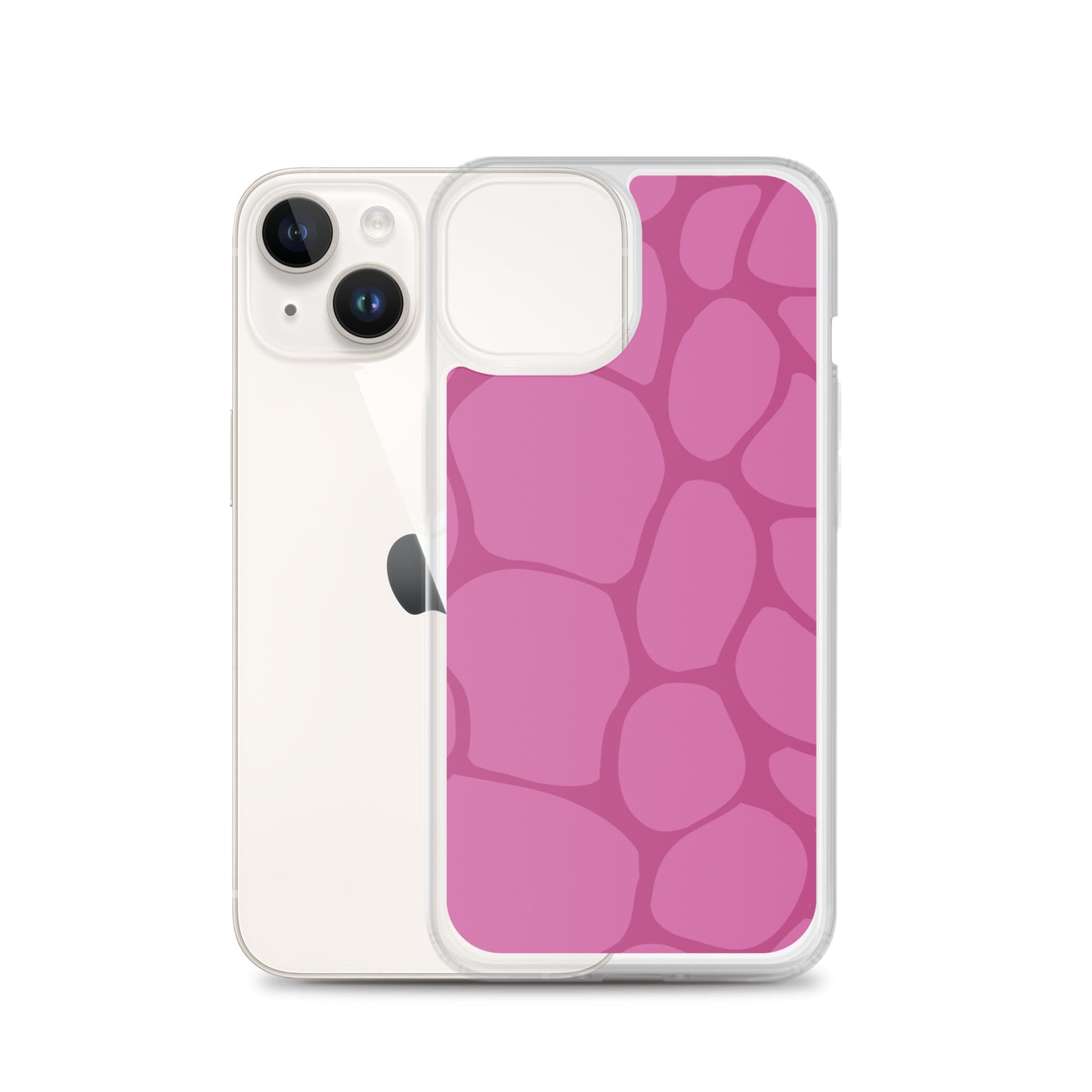 Abstract Pink Pattern Clear Case for iPhone®