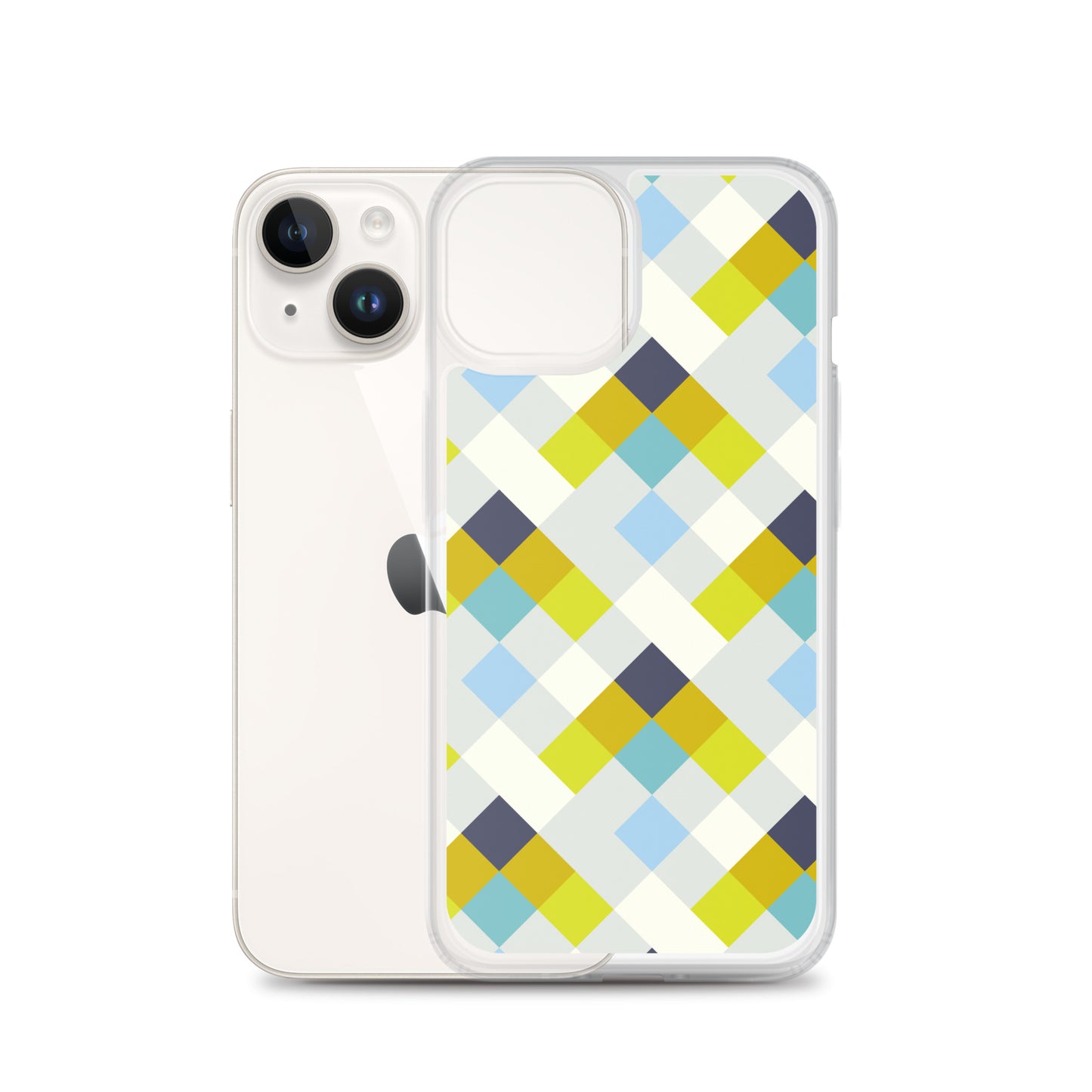 Colorful Geometric Pattern Clear Case for iPhone®