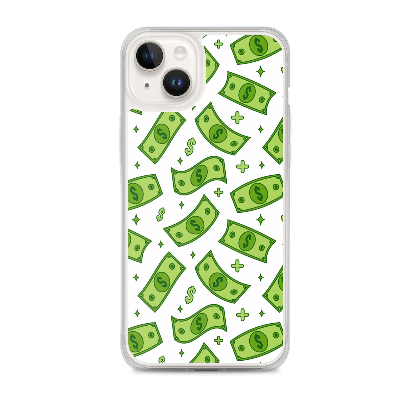 Dollar Currency Banknotes Pattern Clear Case for iPhone®