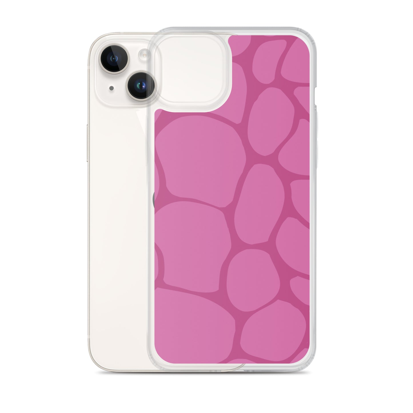 Abstract Pink Pattern Clear Case for iPhone®