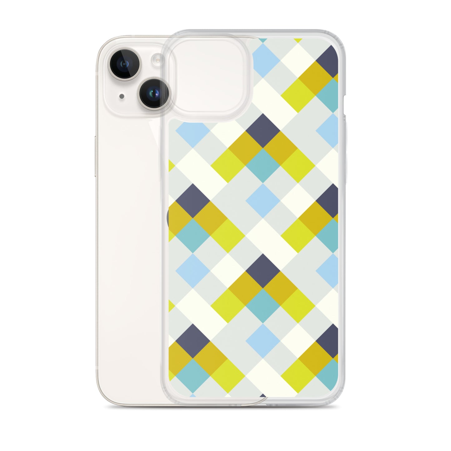 Colorful Geometric Pattern Clear Case for iPhone®