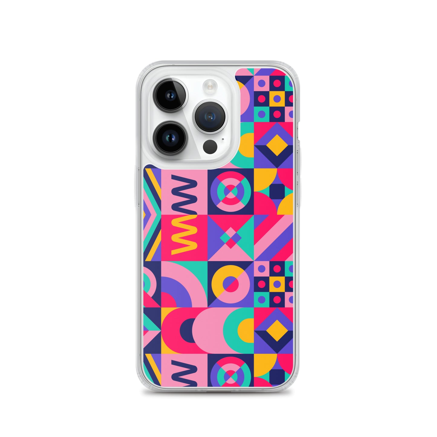 Colorful Geometric Pattern Clear Case for iPhone®
