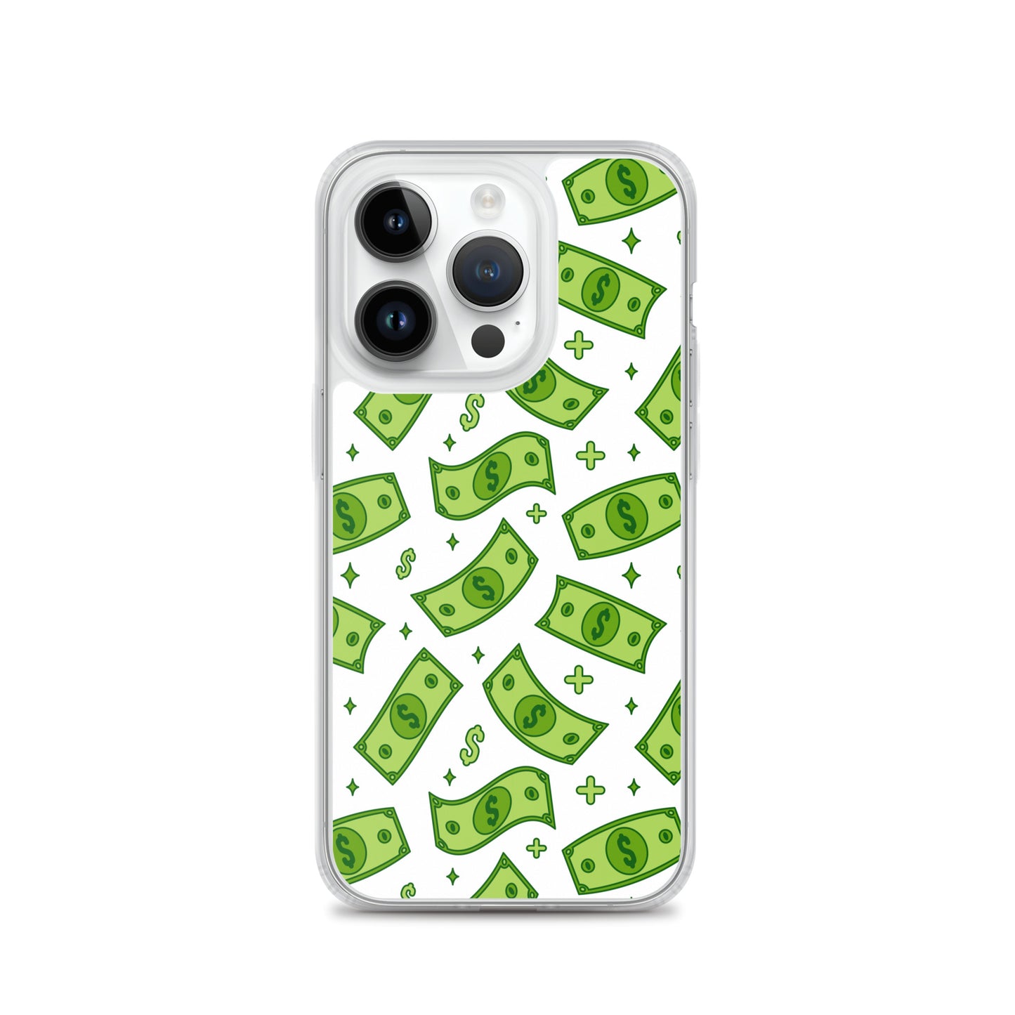 Dollar Currency Banknotes Pattern Clear Case for iPhone®