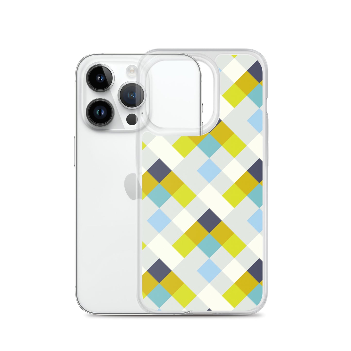 Colorful Geometric Pattern Clear Case for iPhone®