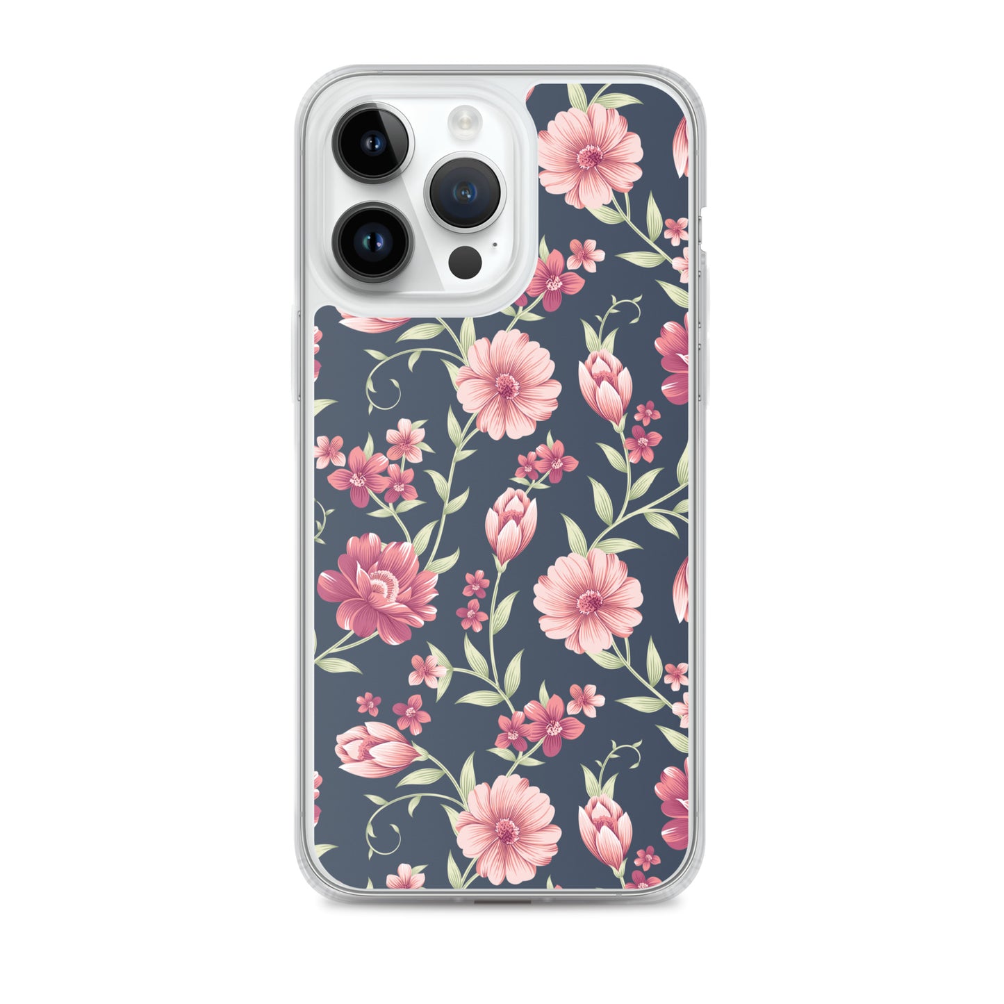Seamless Vintage Flower Pattern Clear Case for iPhone®