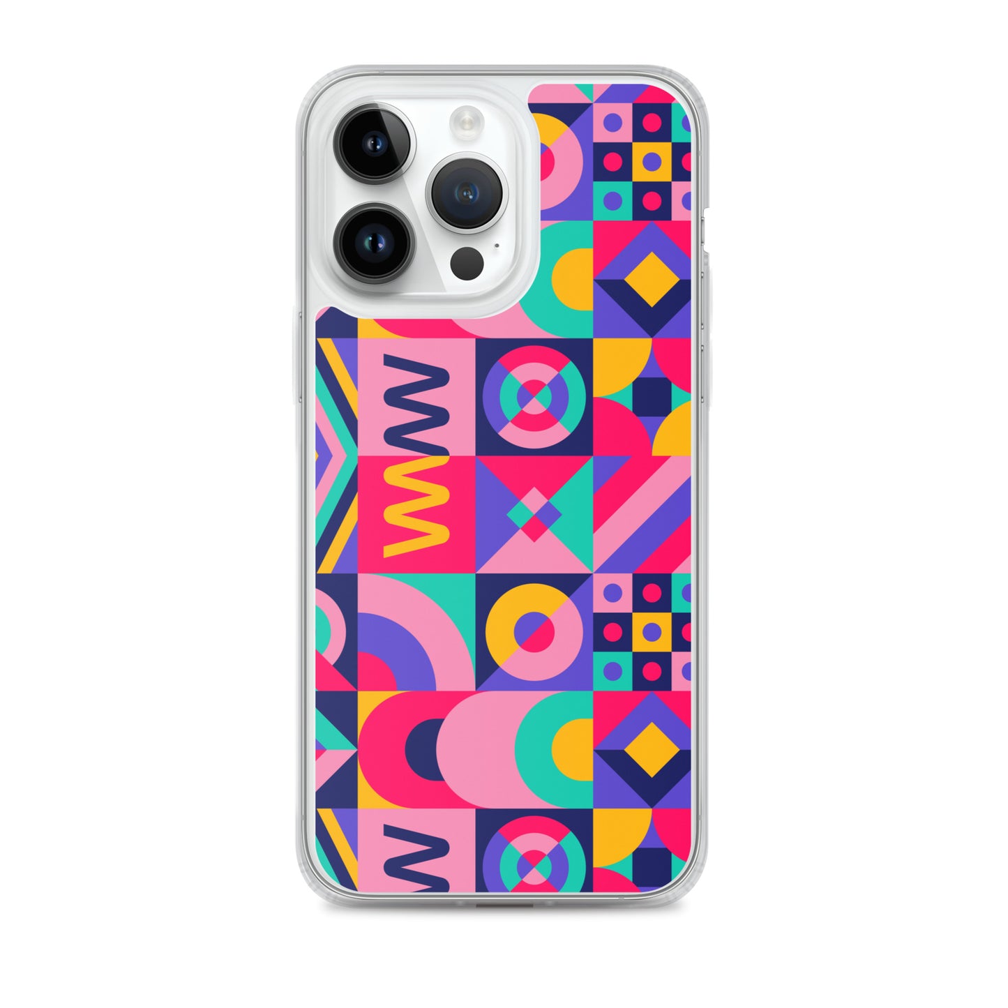 Colorful Geometric Pattern Clear Case for iPhone®