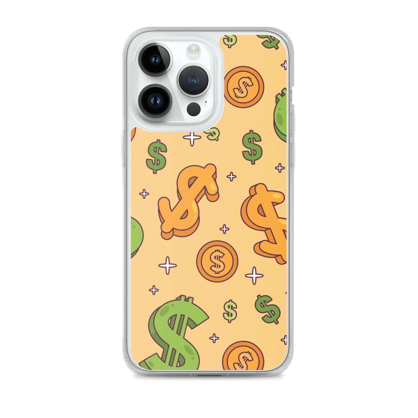 Dollar Currency Sign Pattern Clear Case for iPhone®