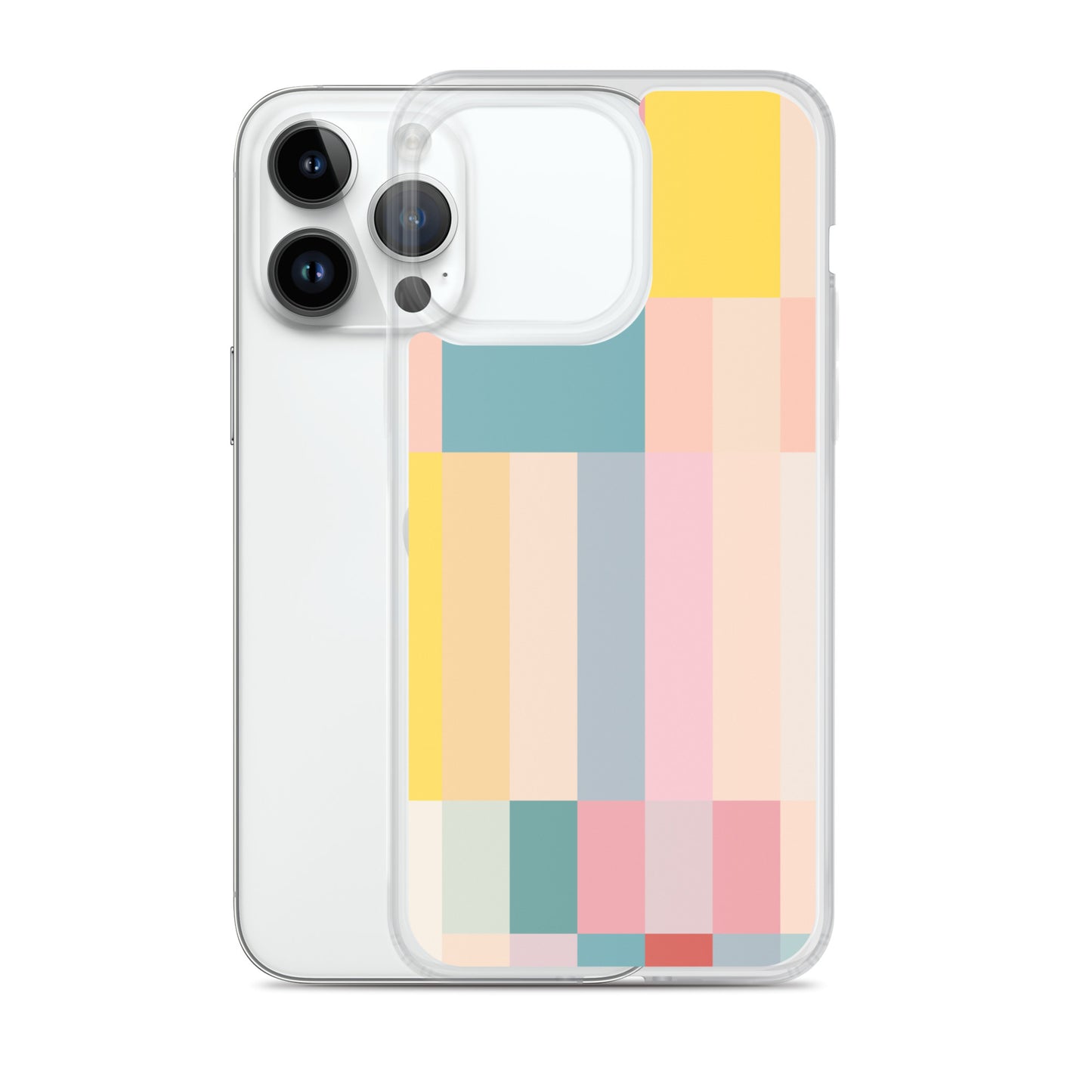 Abstract Pastel Stripes Clear Case for iPhone®
