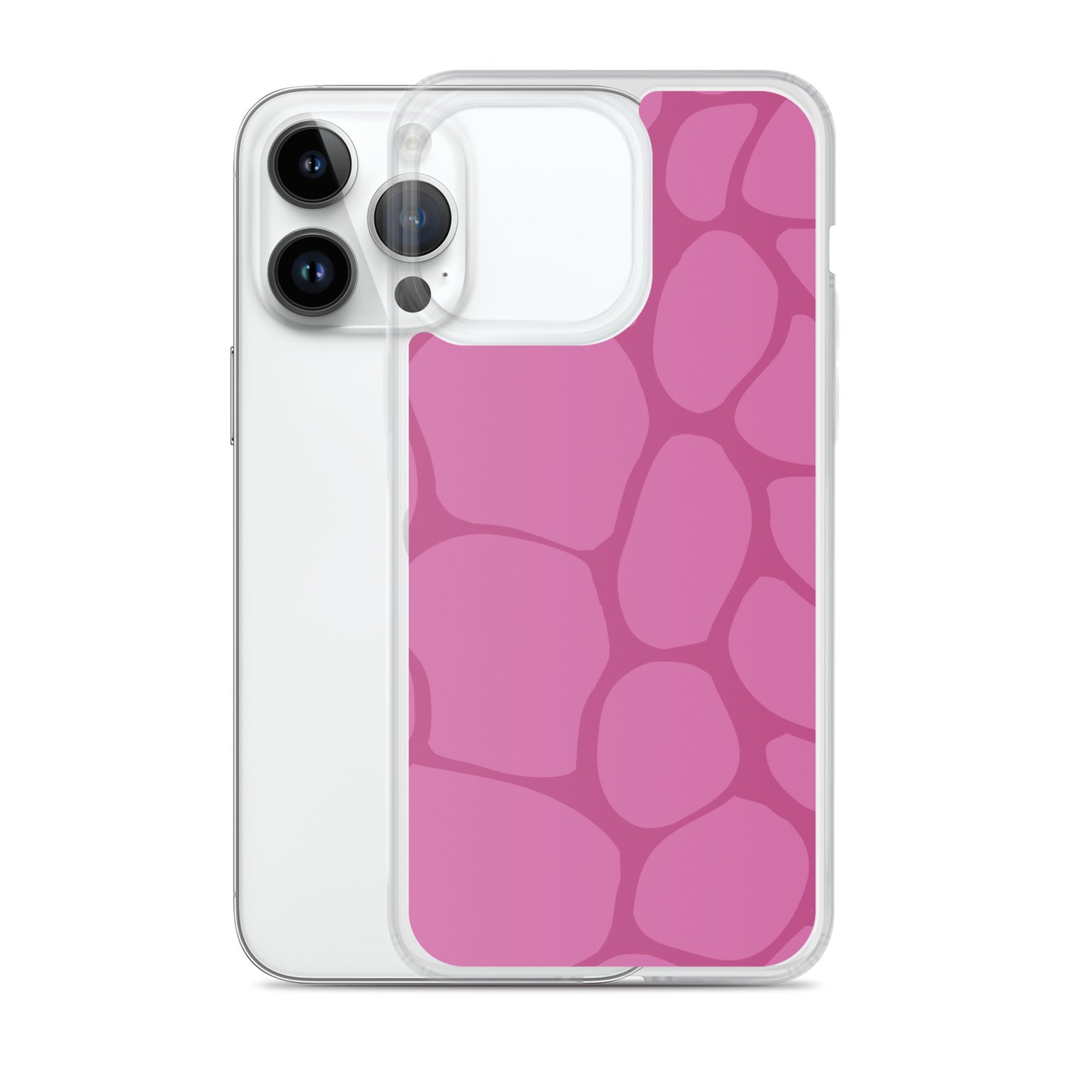 Abstract Pink Pattern Clear Case for iPhone®