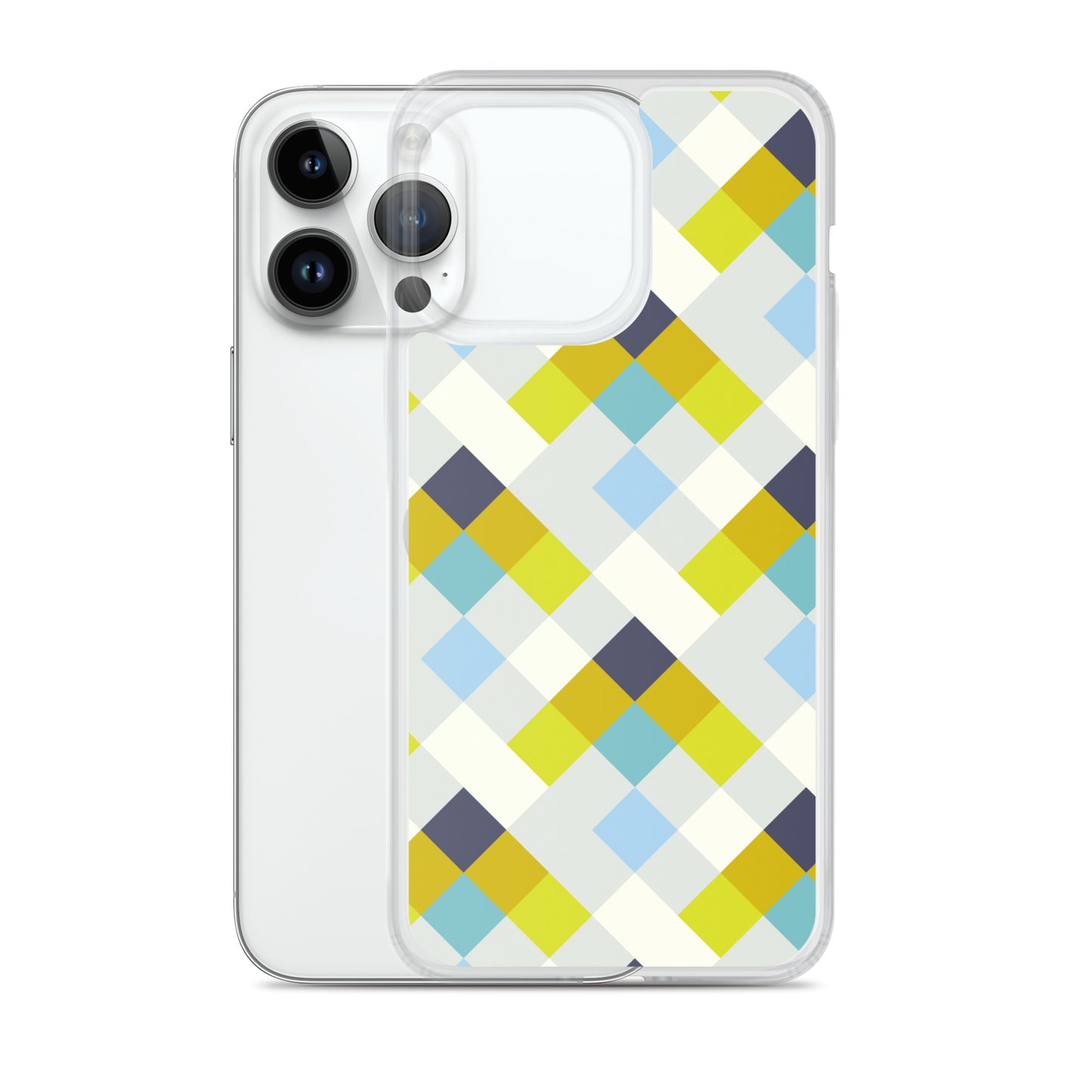Colorful Geometric Pattern Clear Case for iPhone®