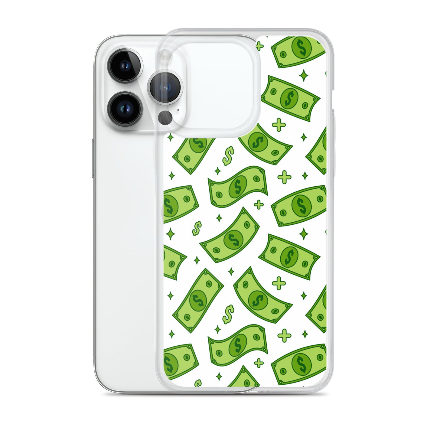 Dollar Currency Banknotes Pattern Clear Case for iPhone®