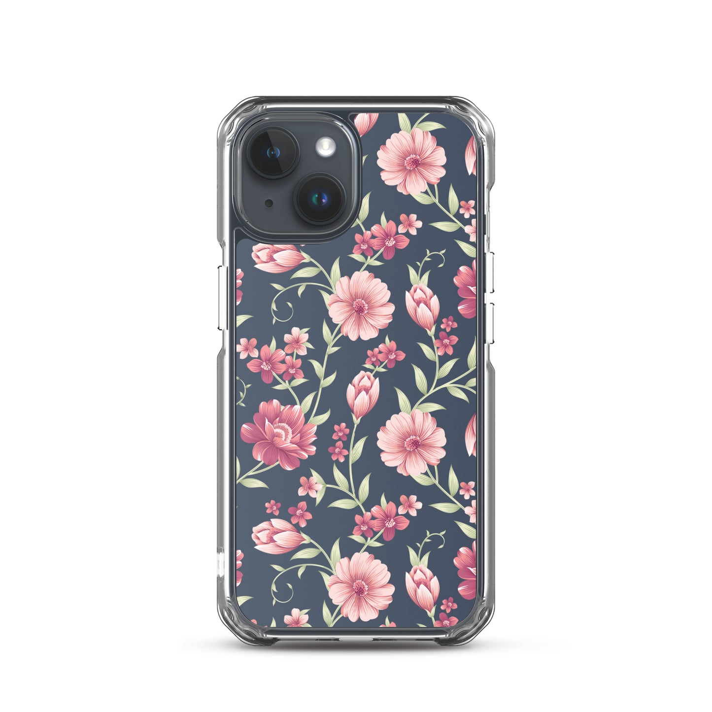 Seamless Vintage Flower Pattern Clear Case for iPhone®