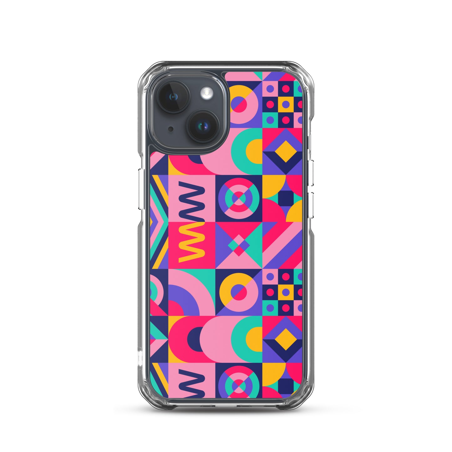 Colorful Geometric Pattern Clear Case for iPhone®