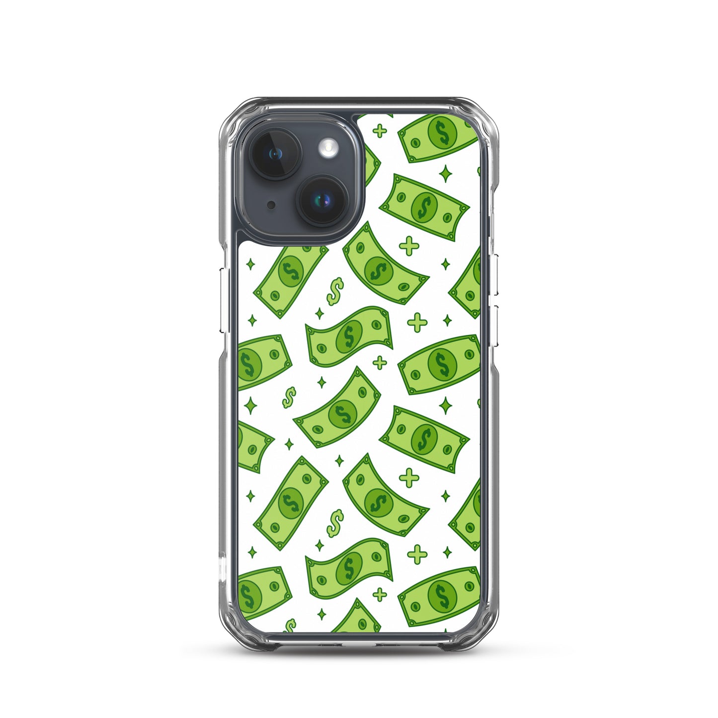Dollar Currency Banknotes Pattern Clear Case for iPhone®