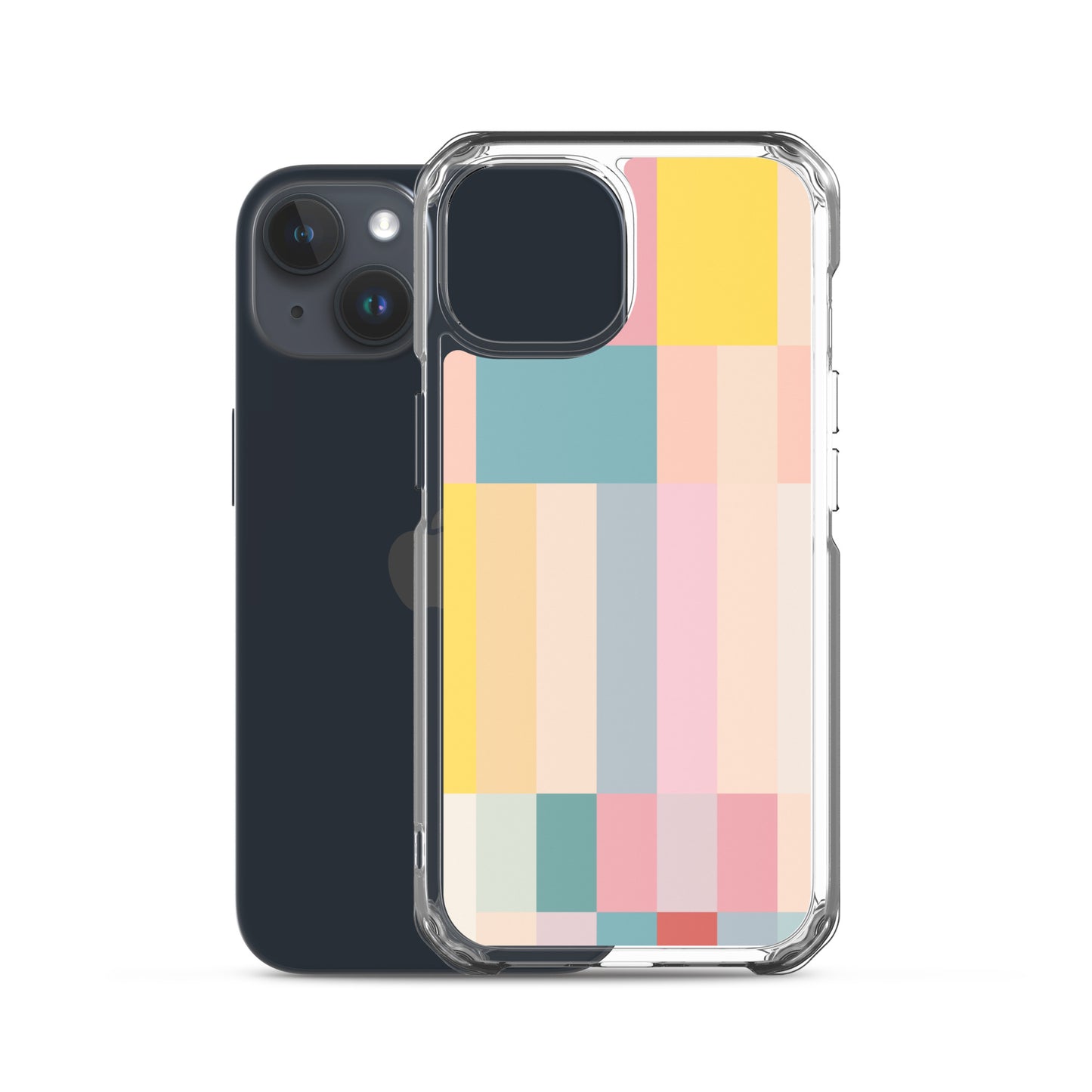 Abstract Pastel Stripes Clear Case for iPhone®