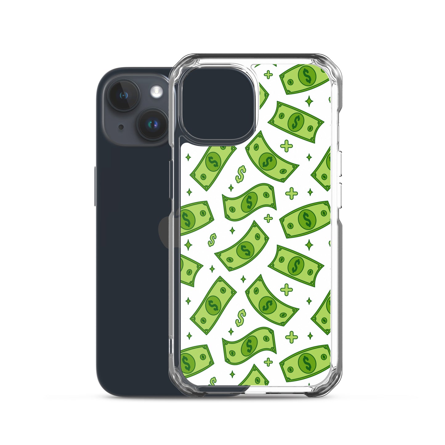 Dollar Currency Banknotes Pattern Clear Case for iPhone®