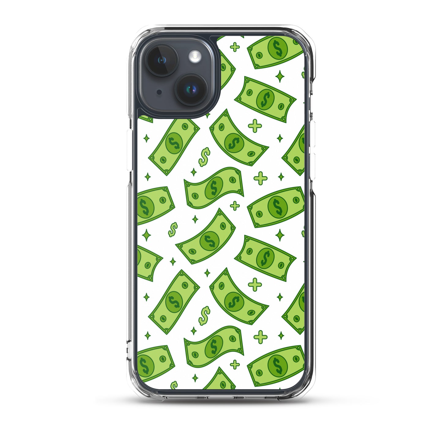 Dollar Currency Banknotes Pattern Clear Case for iPhone®