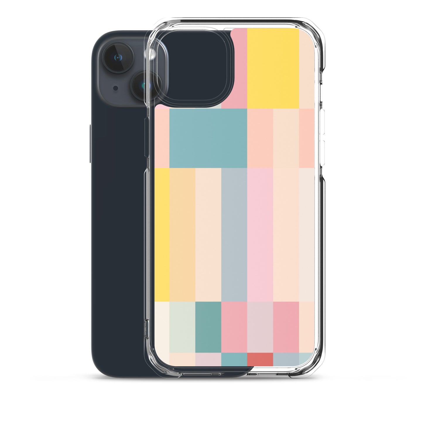 Abstract Pastel Stripes Clear Case for iPhone®