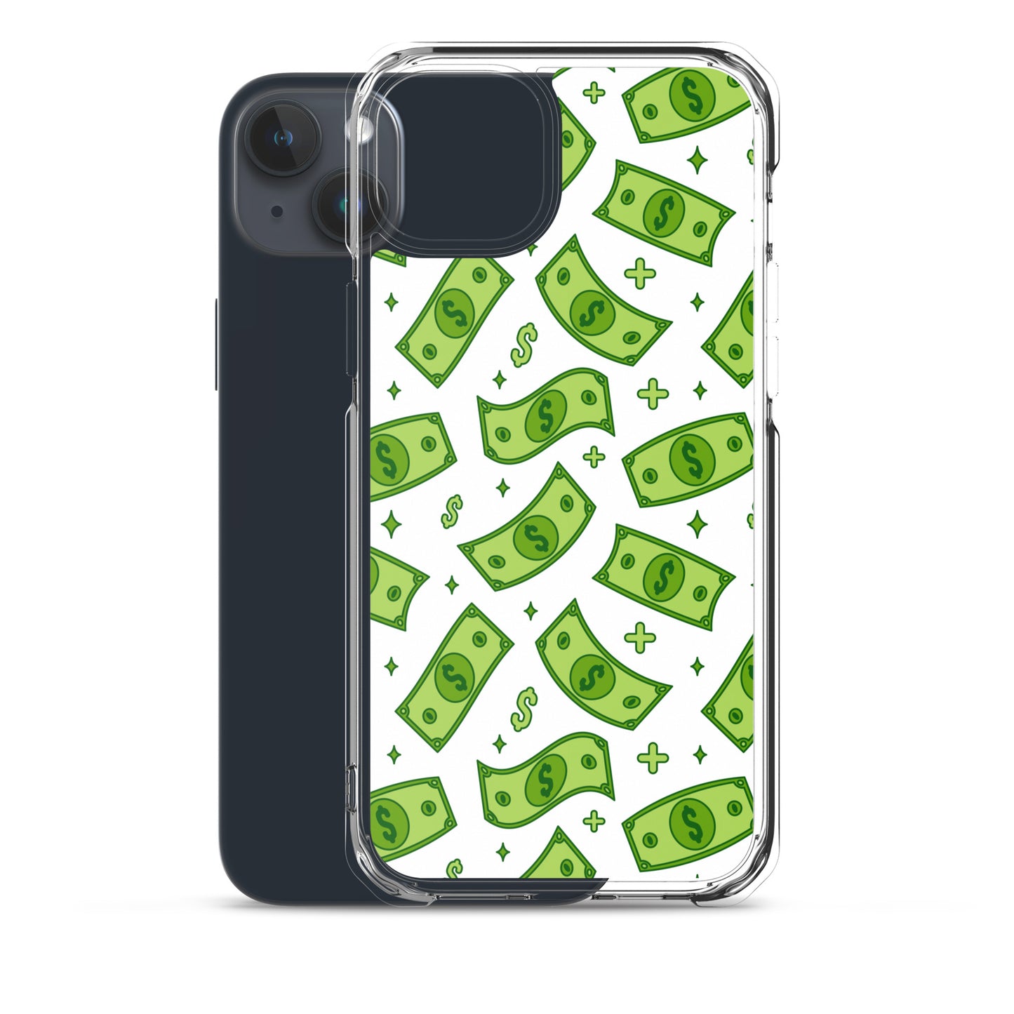 Dollar Currency Banknotes Pattern Clear Case for iPhone®