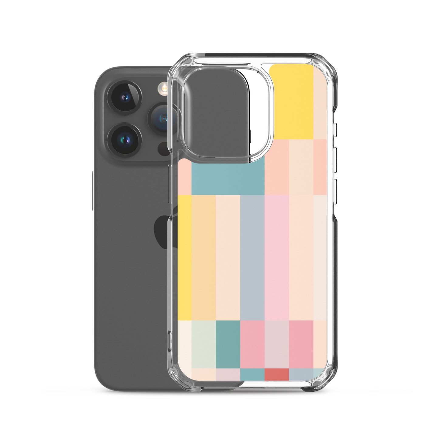 Abstract Pastel Stripes Clear Case for iPhone®