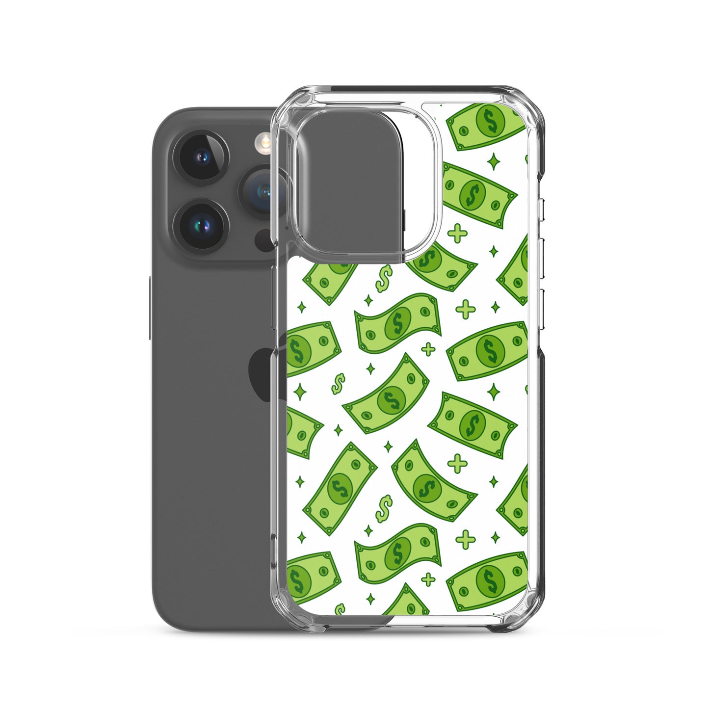 Dollar Currency Banknotes Pattern Clear Case for iPhone®