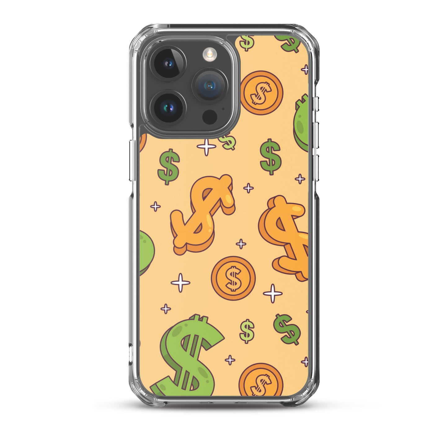 Dollar Currency Sign Pattern Clear Case for iPhone®
