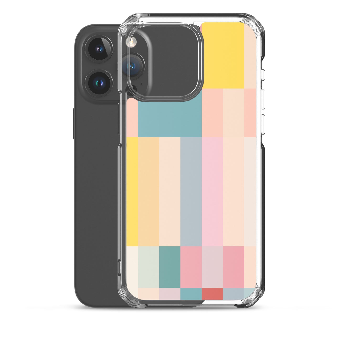 Abstract Pastel Stripes Clear Case for iPhone®