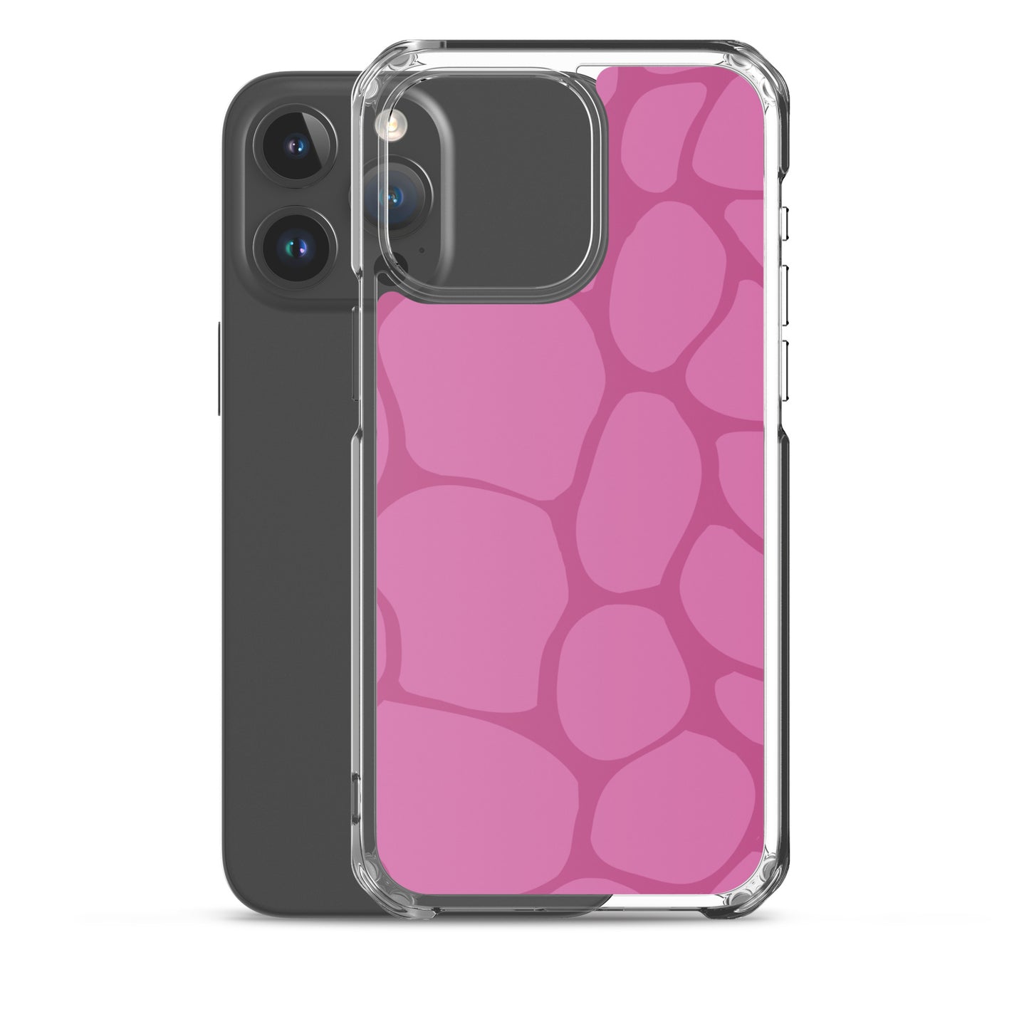 Abstract Pink Pattern Clear Case for iPhone®