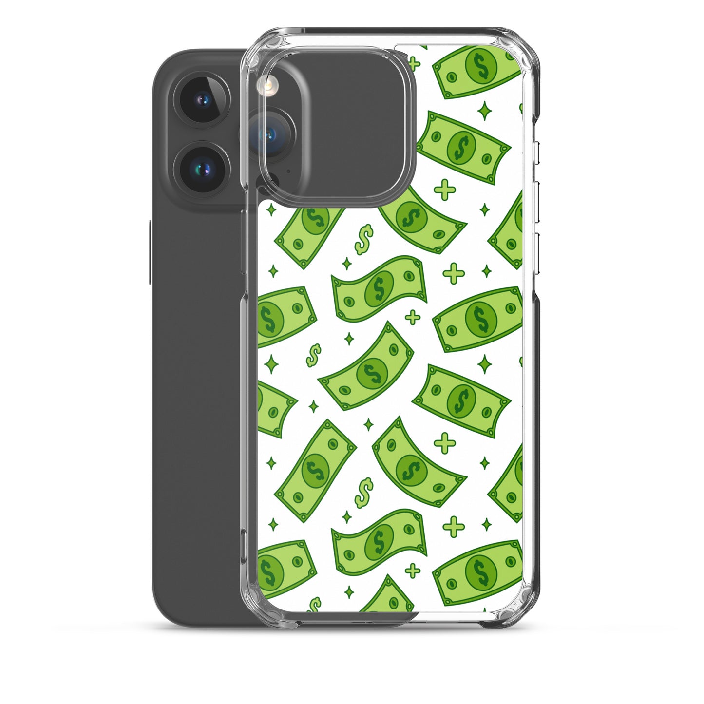 Dollar Currency Banknotes Pattern Clear Case for iPhone®
