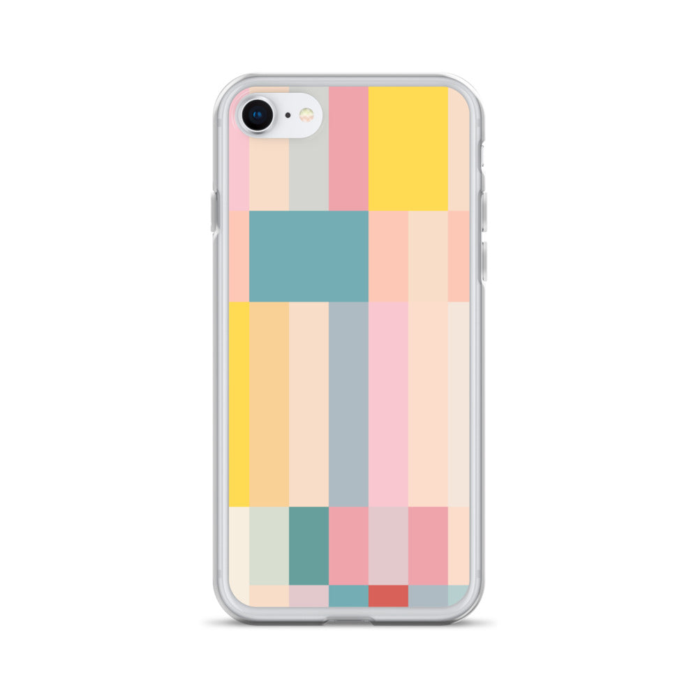 Abstract Pastel Stripes Clear Case for iPhone®
