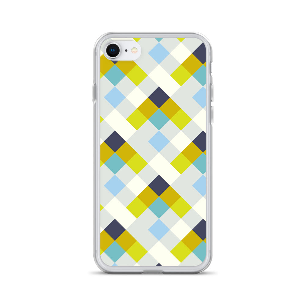 Colorful Geometric Pattern Clear Case for iPhone®