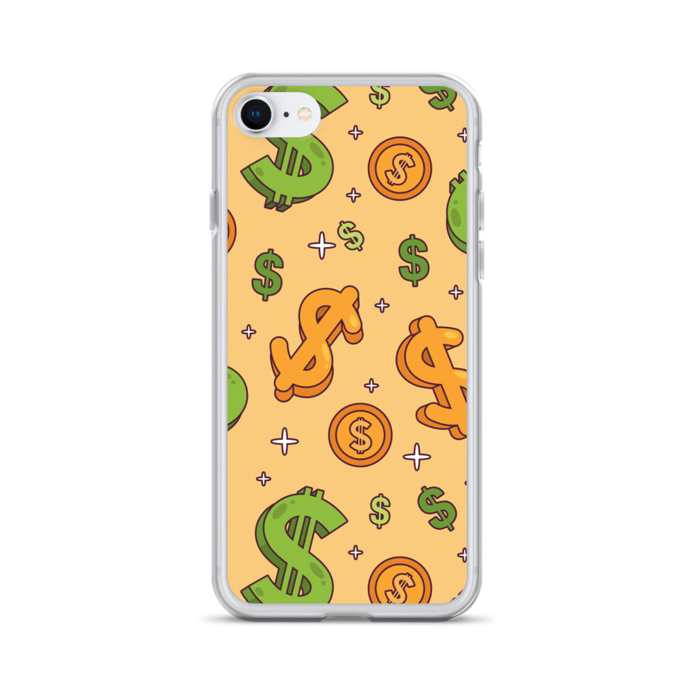 Dollar Currency Sign Pattern Clear Case for iPhone®