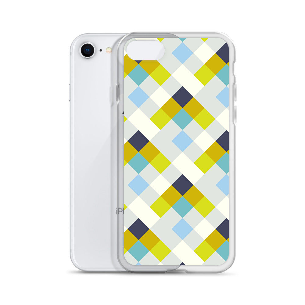 Colorful Geometric Pattern Clear Case for iPhone®
