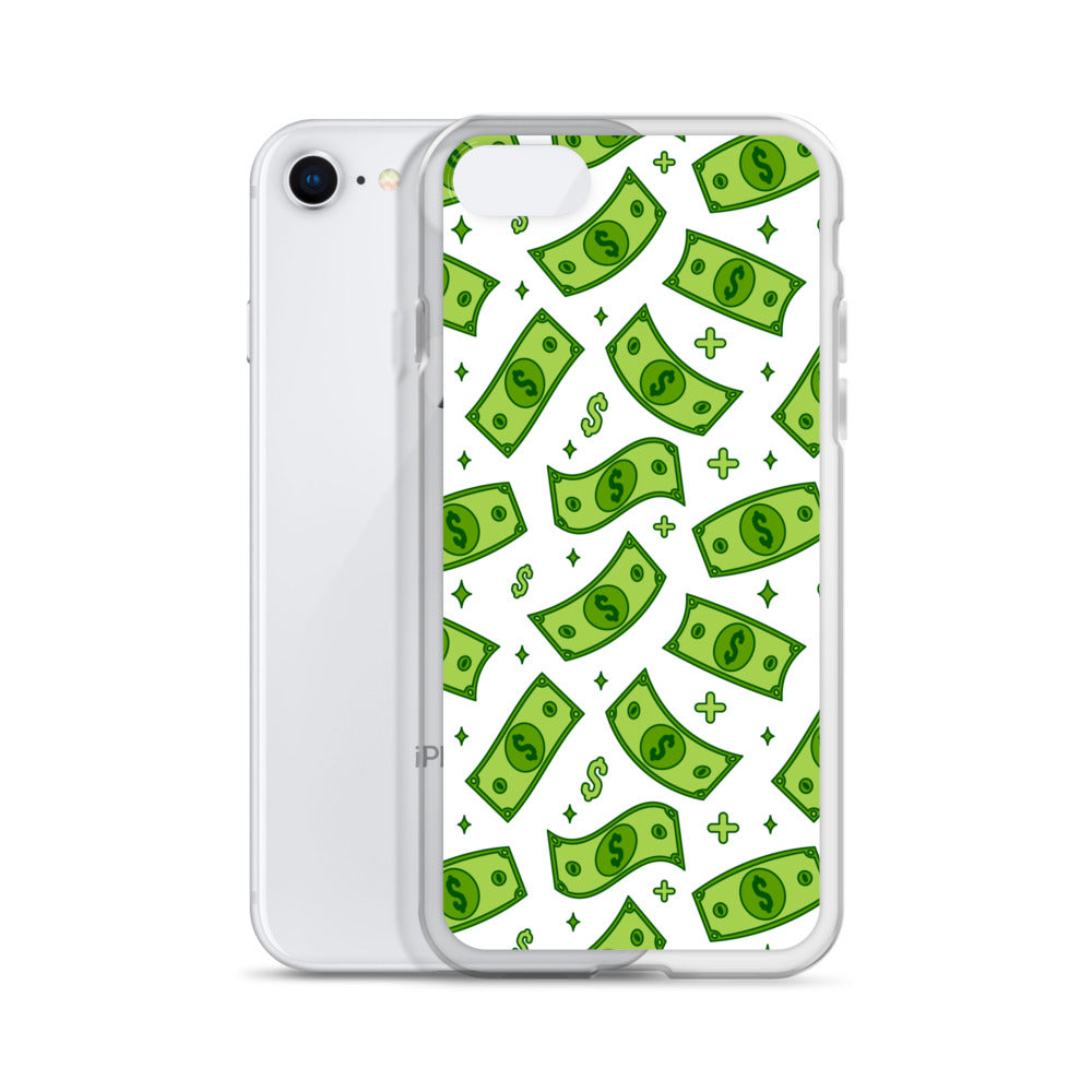 Dollar Currency Banknotes Pattern Clear Case for iPhone®