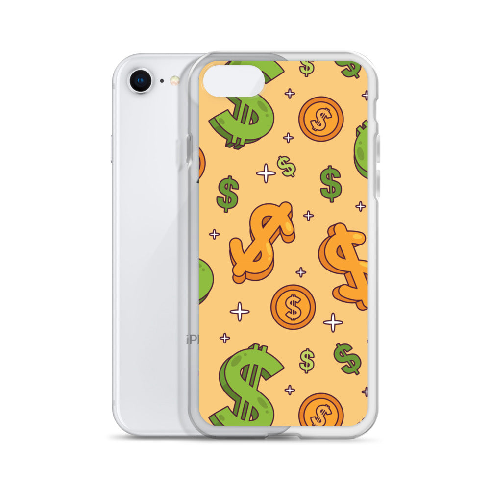 Dollar Currency Sign Pattern Clear Case for iPhone®