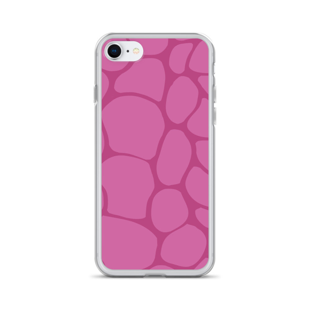 Abstract Pink Pattern Clear Case for iPhone®