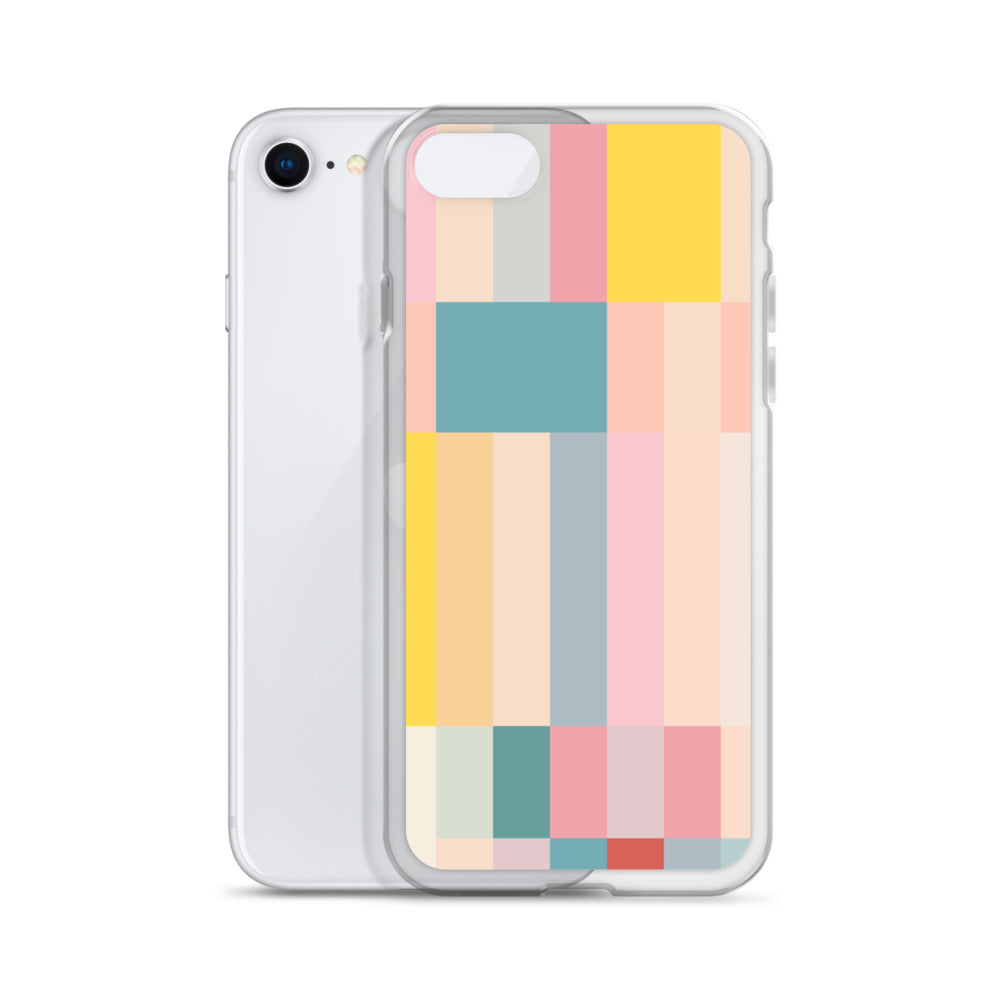 Abstract Pastel Stripes Clear Case for iPhone®