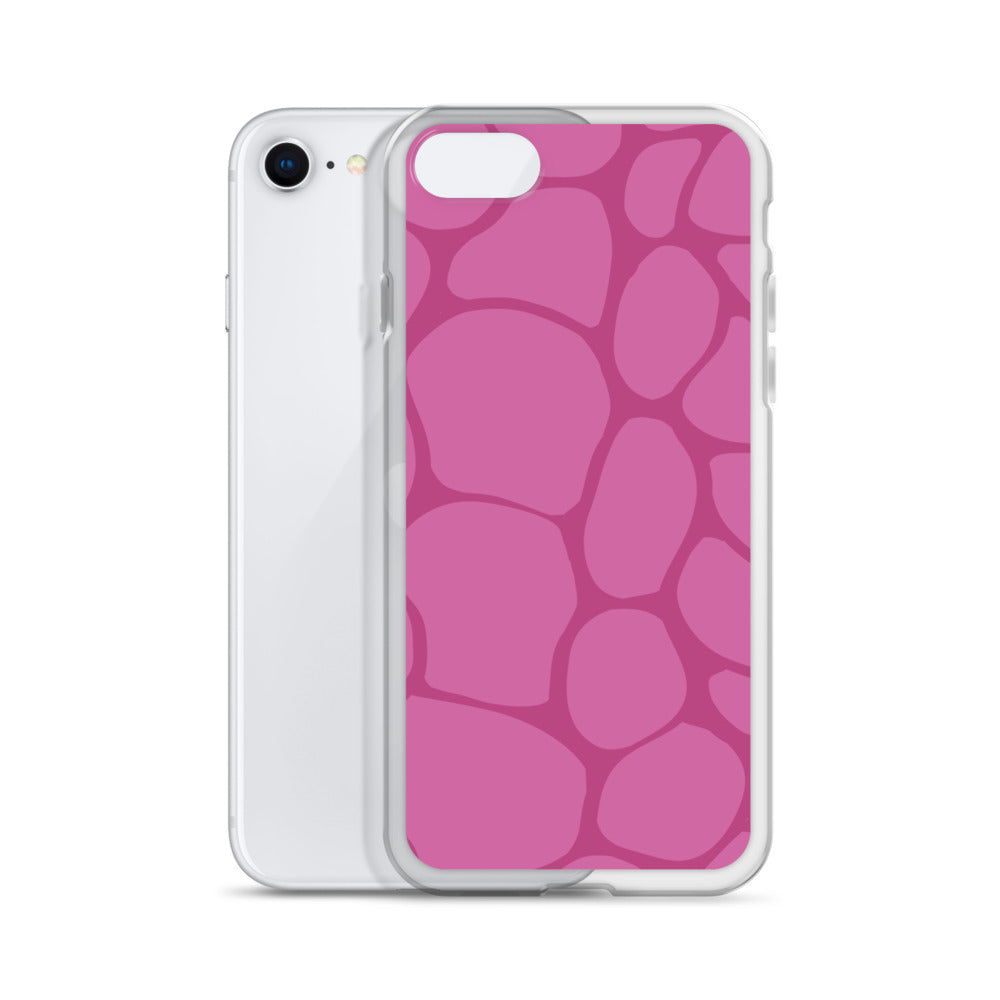 Abstract Pink Pattern Clear Case for iPhone®