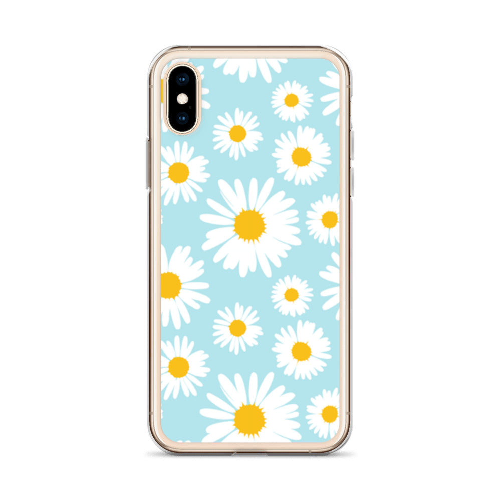 Lilly Flower Pattern Clear Case for iPhone