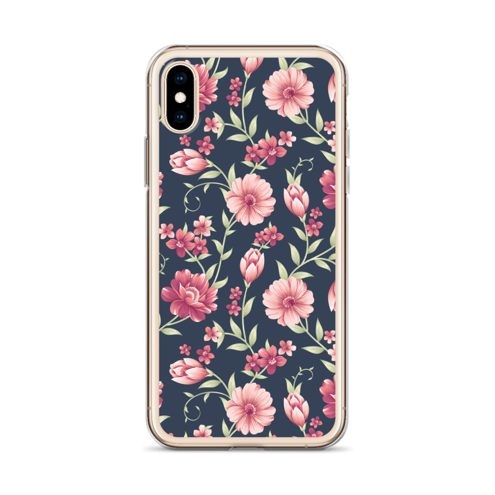 Seamless Vintage Flower Pattern Clear Case for iPhone®