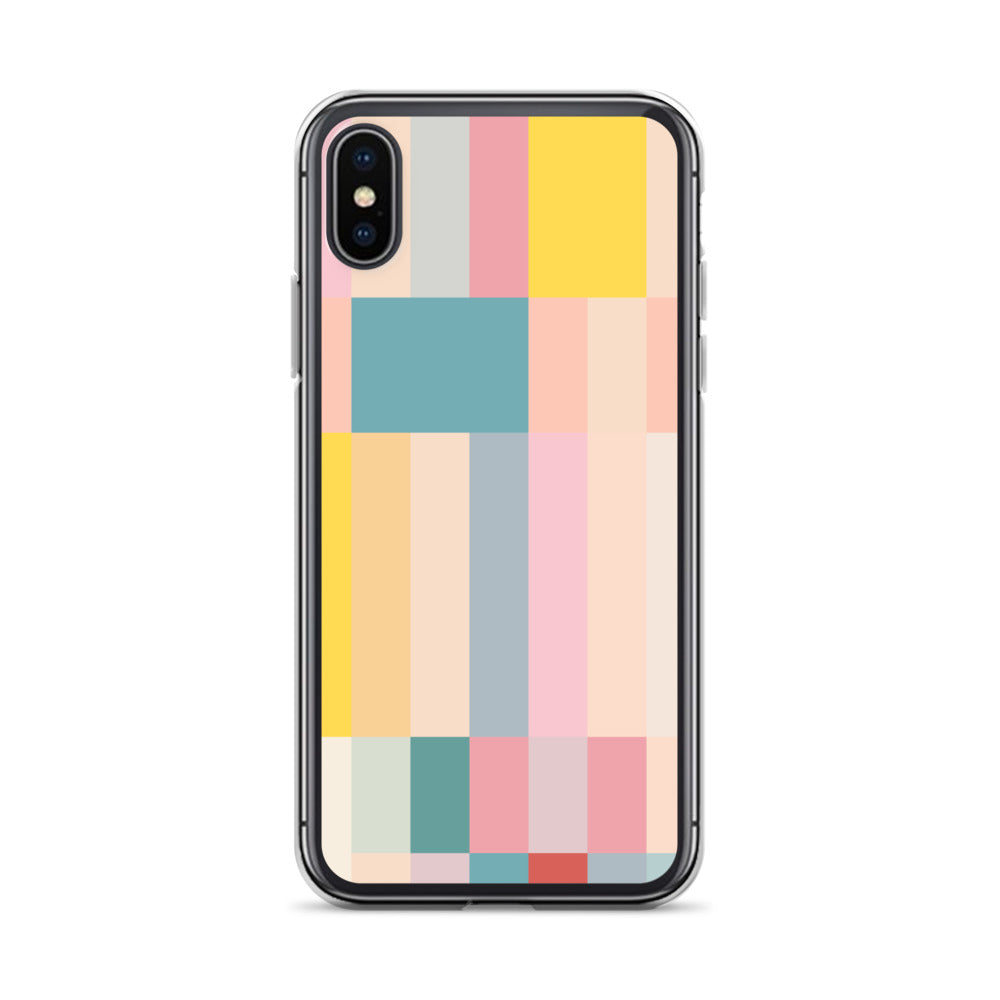 Abstract Pastel Stripes Clear Case for iPhone®