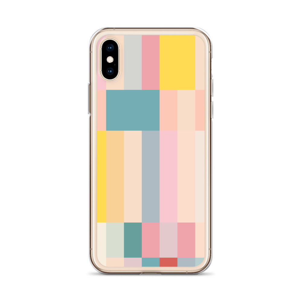 Abstract Pastel Stripes Clear Case for iPhone®