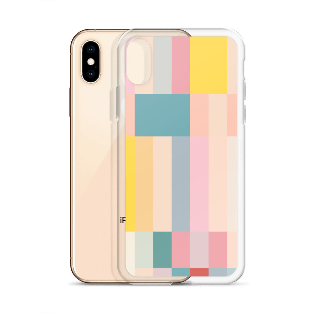 Abstract Pastel Stripes Clear Case for iPhone®