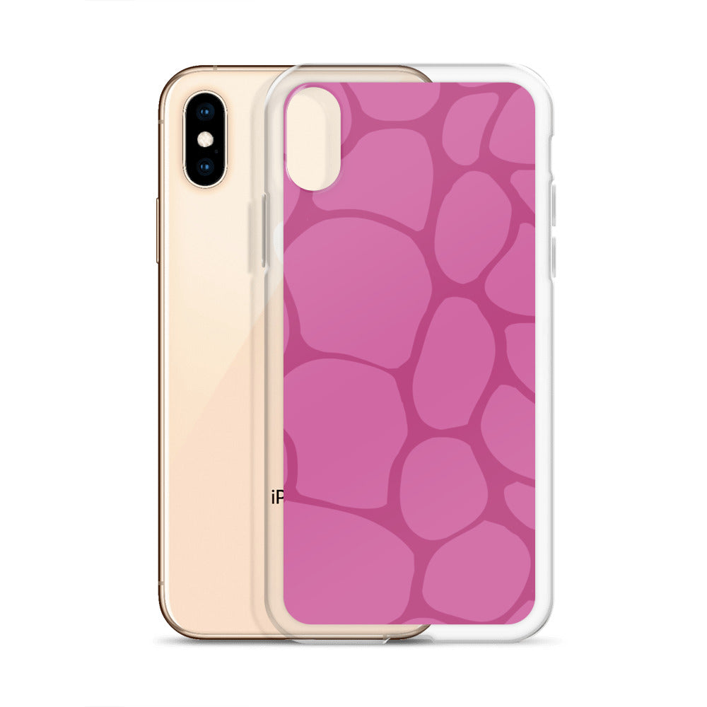 Abstract Pink Pattern Clear Case for iPhone®