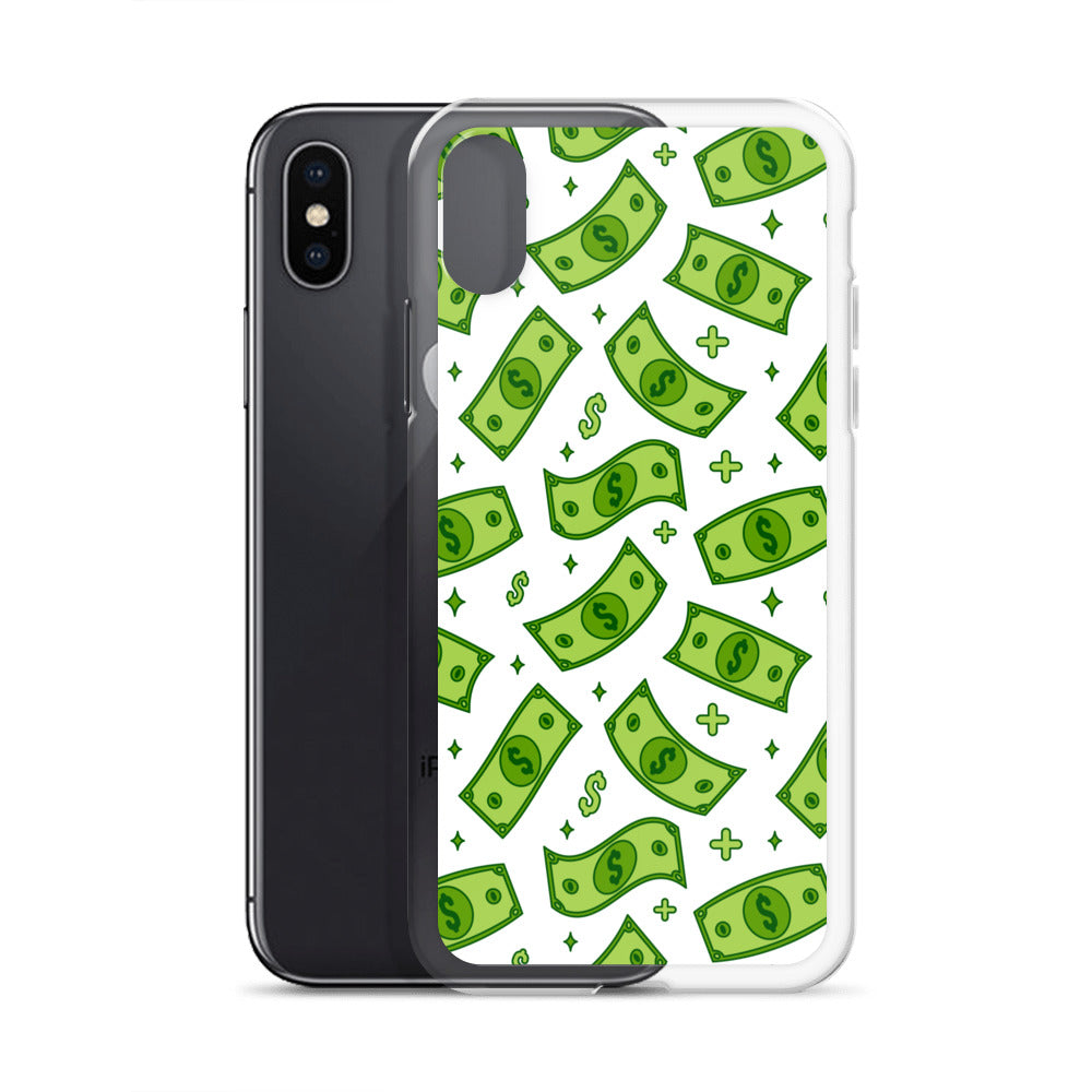Dollar Currency Banknotes Pattern Clear Case for iPhone®